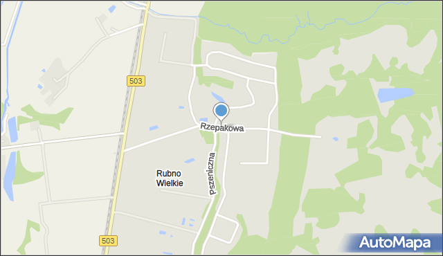 Elbląg, Rzepakowa, mapa Elbląga