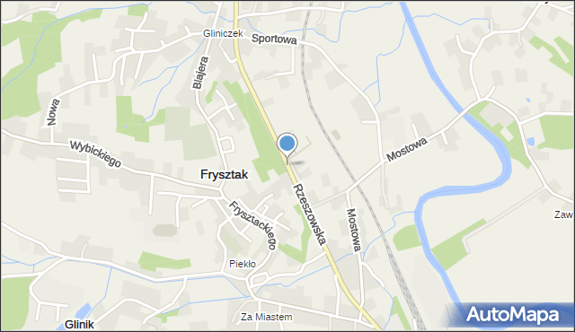 Frysztak, Rzeszowska, mapa Frysztak