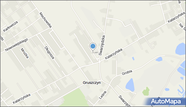 Gruszczyn gmina Swarzędz, Rzemieślnicza, mapa Gruszczyn gmina Swarzędz