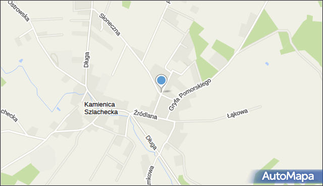 Kamienica Szlachecka, Rzemieślnicza, mapa Kamienica Szlachecka