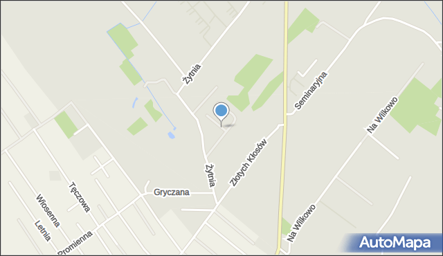 Koszalin, Rzepakowa, mapa Koszalina