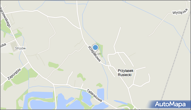 Kraków, Rzepakowa, mapa Krakowa