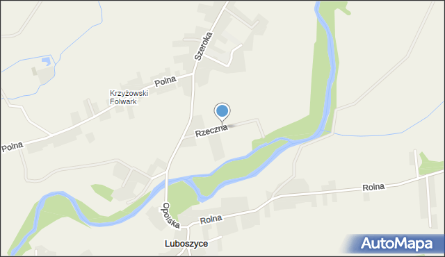 Luboszyce gmina Łubniany, Rzeczna, mapa Luboszyce gmina Łubniany