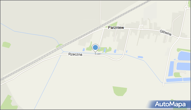 Parzniew, Rzeczna, mapa Parzniew