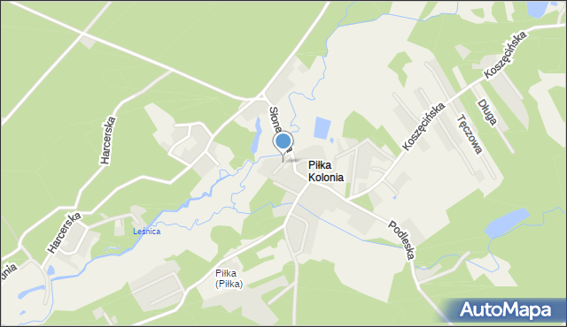 Piłka Kolonia, Rzeczna, mapa Piłka Kolonia