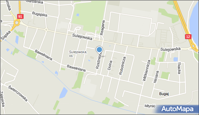 Piotrków Trybunalski, Rzeźnicza, mapa Piotrków Trybunalski