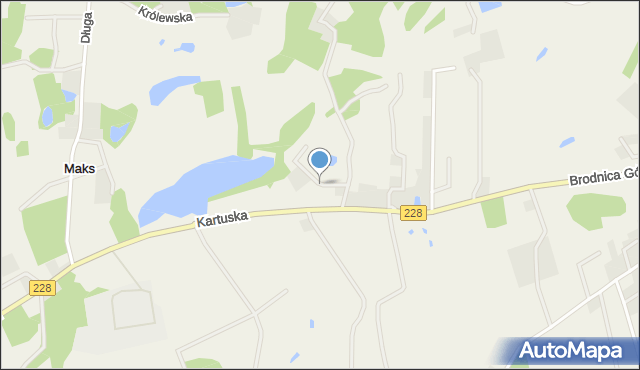 Przewóz gmina Chmielno, Rzemieślnicza, mapa Przewóz gmina Chmielno