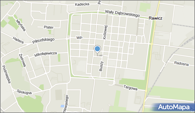 Rawicz, Rzeźnicka, mapa Rawicz