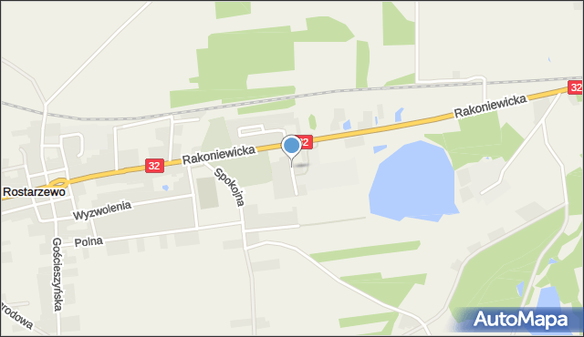 Rostarzewo, Rzemieślnicza, mapa Rostarzewo