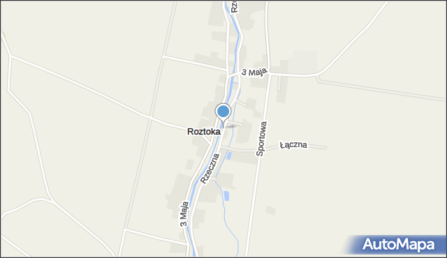 Roztoka gmina Dobromierz, Rzeczna, mapa Roztoka gmina Dobromierz