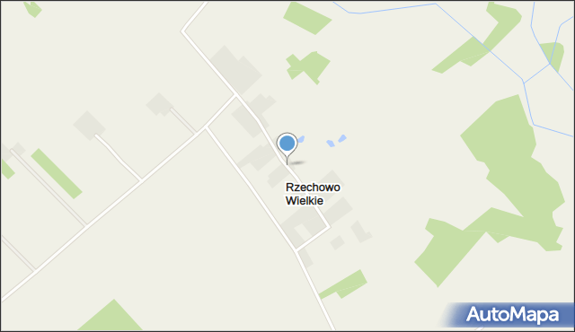 Rzechowo Wielkie, Rzechowo Wielkie, mapa Rzechowo Wielkie