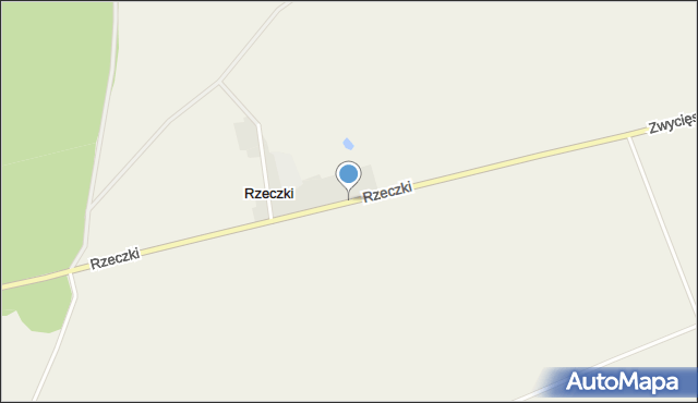 Rzeczki gmina Choszczno, Rzeczki, mapa Rzeczki gmina Choszczno