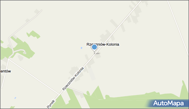 Rzeczniów-Kolonia, Rzeczniów-Kolonia, mapa Rzeczniów-Kolonia