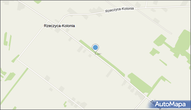 Rzeczyca-Kolonia gmina Kazimierz Dolny, Rzeczyca-Kolonia, mapa Rzeczyca-Kolonia gmina Kazimierz Dolny