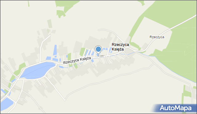 Rzeczyca Księża, Rzeczyca Księża, mapa Rzeczyca Księża