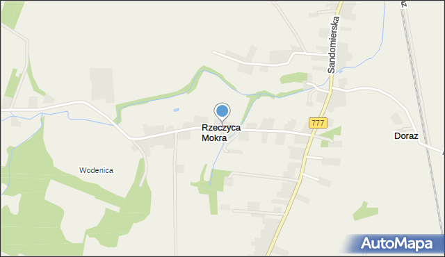 Rzeczyca Mokra, Rzeczyca Mokra, mapa Rzeczyca Mokra