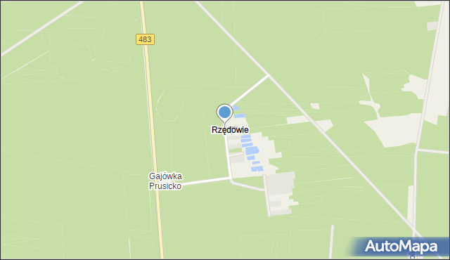 Rzędowie, Rzędowie, mapa Rzędowie