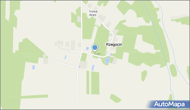 Rzegocin gmina Nowy Korczyn, Rzegocin, mapa Rzegocin gmina Nowy Korczyn