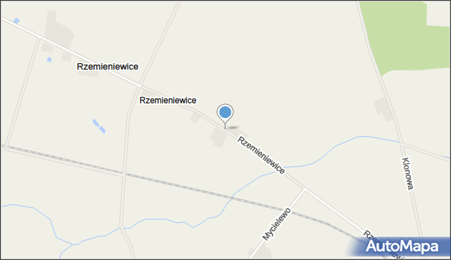 Rzemieniewice gmina Szubin, Rzemieniewice, mapa Rzemieniewice gmina Szubin