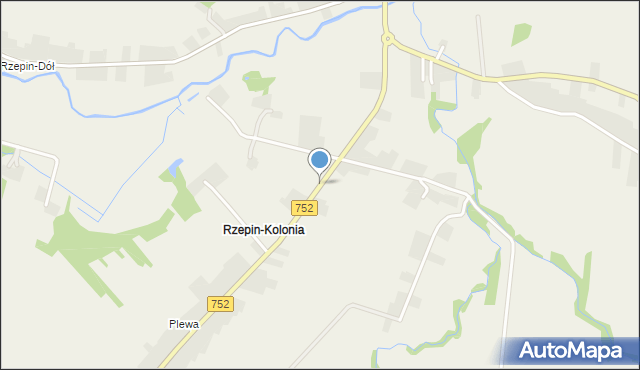 Rzepin-Kolonia, Rzepin-Kolonia, mapa Rzepin-Kolonia