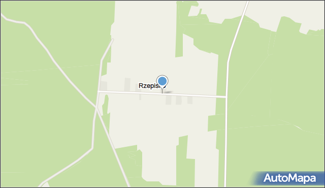 Rzepisko, Rzepisko, mapa Rzepisko