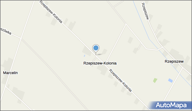 Rzepiszew-Kolonia, Rzepiszew-Kolonia, mapa Rzepiszew-Kolonia