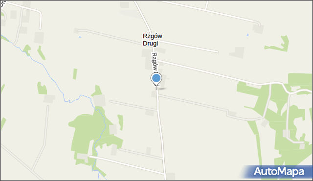 Rzgów Drugi, Rzgów Drugi, mapa Rzgów Drugi