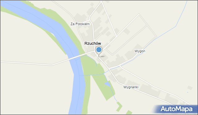 Rzuchów gmina Leżajsk, Rzuchów, mapa Rzuchów gmina Leżajsk
