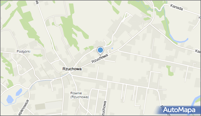 Rzuchowa, Rzuchowa, mapa Rzuchowa