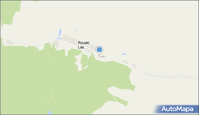 Rzuski Las, Rzuski Las, mapa Rzuski Las