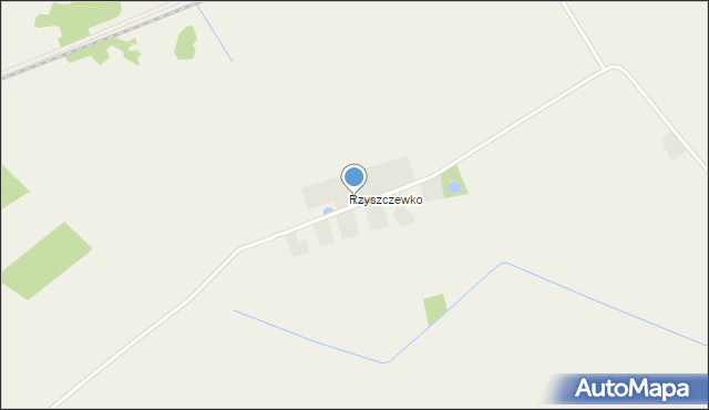 Rzyszczewo gmina Sławno, Rzyszczewko, mapa Rzyszczewo gmina Sławno