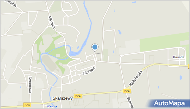 Skarszewy powiat starogardzki, Rzeczna, mapa Skarszewy powiat starogardzki