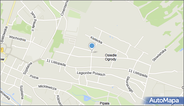 Staszów, Rzeszowska, mapa Staszów