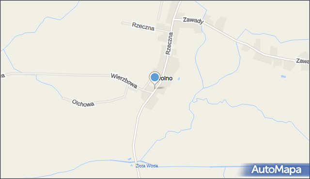 Stwolno, Rzeczna, mapa Stwolno