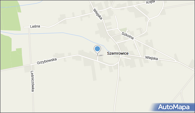 Szemrowice, Rzemieślnicza, mapa Szemrowice