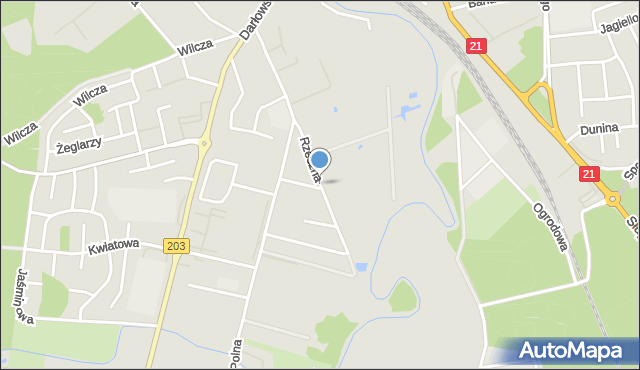 Ustka, Rzeczna, mapa Ustka