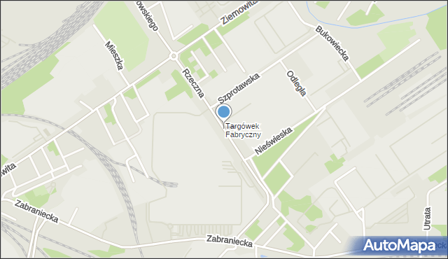 Warszawa, Rzeczna, mapa Warszawy