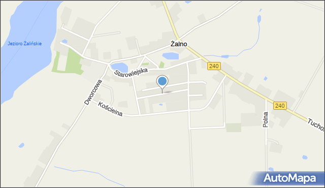 Żalno, Rzemieślnicza, mapa Żalno