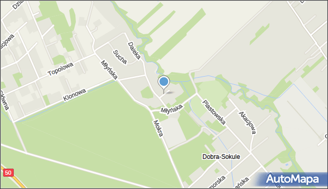 Żyrardów, Rzeczna, mapa Żyrardów