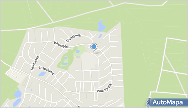 Bydgoszcz, Sandaczowa, mapa Bydgoszczy