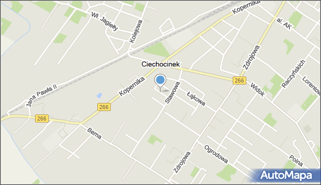 Ciechocinek, Sadowa, mapa Ciechocinek