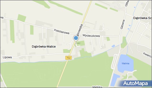 Dąbrówka Wielka gmina Zgierz, Sadowa, mapa Dąbrówka Wielka gmina Zgierz