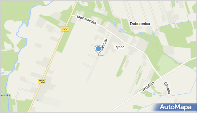 Dobrzenica, Sasanki, mapa Dobrzenica