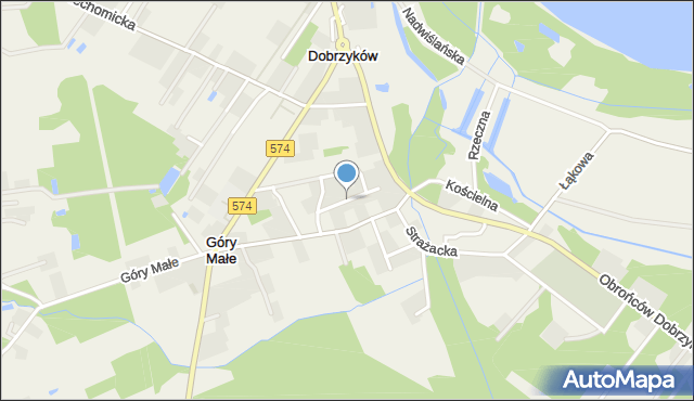 Dobrzyków, Sadowa, mapa Dobrzyków