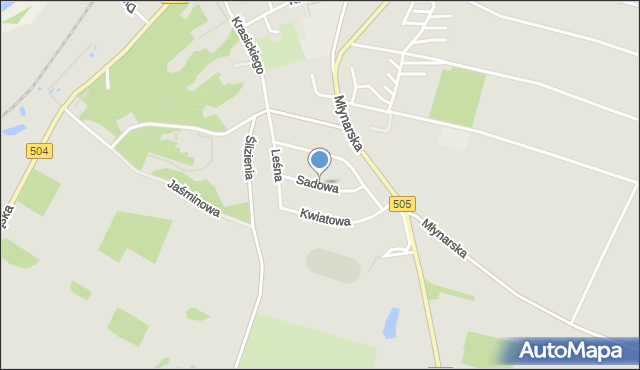 Frombork, Sadowa, mapa Frombork
