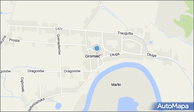 Gromiec, Sabały Jana, mapa Gromiec