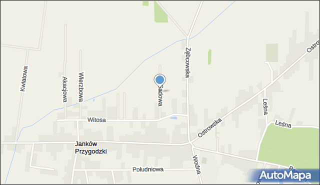 Janków Przygodzki, Sadowa, mapa Janków Przygodzki