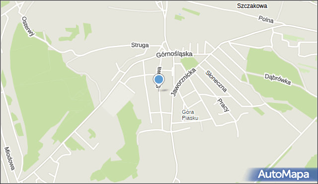 Jaworzno, Sadowa, mapa Jaworzno