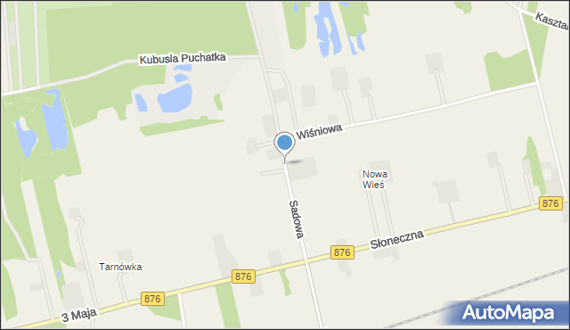 Jeżewice gmina Tarczyn, Sadowa, mapa Jeżewice gmina Tarczyn