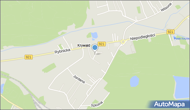 Knurów powiat gliwicki, Sadowa, mapa Knurów powiat gliwicki